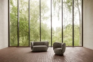 New Works Sofas Und Liegen-ferm LIVING Rico 2-Sitzer-Sofa, Sandbeige - Schwarz, Louisiana