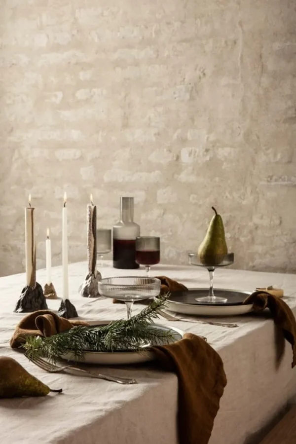 ferm LIVING Gläser Und Tassen^Ripple Champagnerschalen, 2 Stück, rauchgrau
