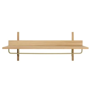 Montana Furniture Regale-ferm LIVING Sector Hängeregal, Eiche - Messing