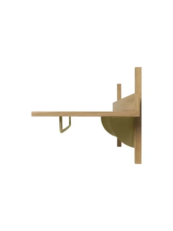 Montana Furniture Regale-ferm LIVING Sector Hängeregal, Eiche - Messing