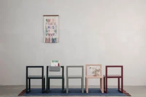 Kinder ferm LIVING Möbel Für Das Kinderzimmer^Stuhl Little Architect, dunkelblau