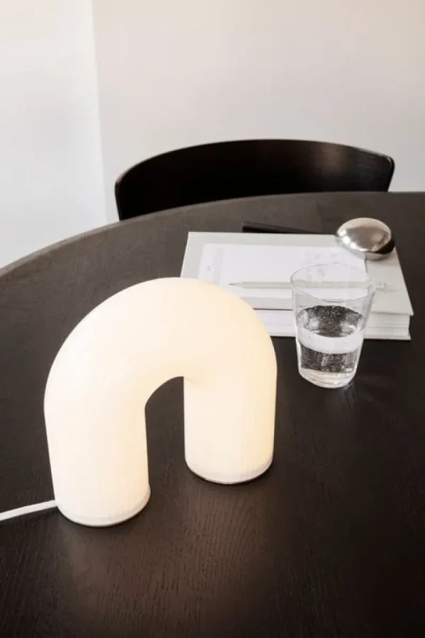 Warm Nordic Tischlampen-ferm LIVING Tischleuchte Vuelta, weiß