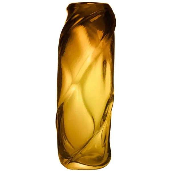 Raawii Vasen-ferm LIVING Water Swirl Vase, hoch, Bernsteinfarben