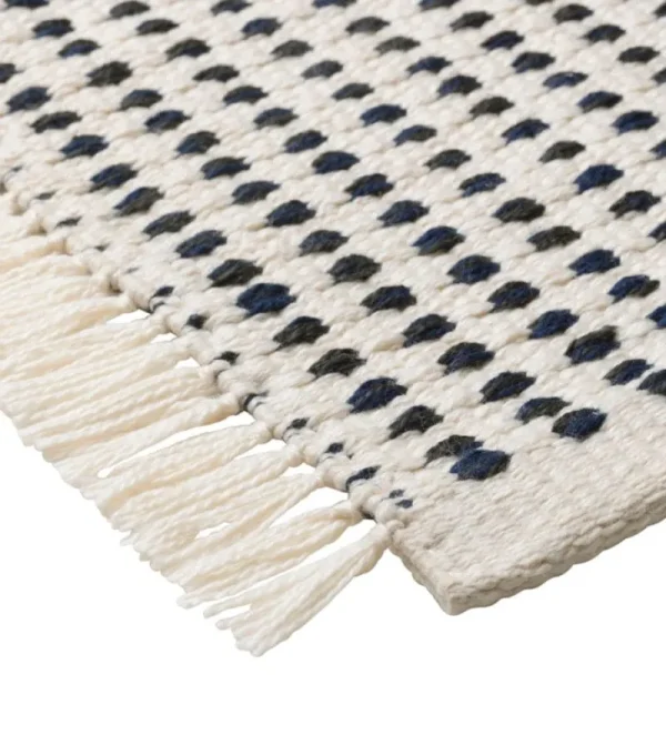 ferm LIVING Outdoor-textilien^Way Teppich, 140 x 200 cm, cremefarben - dunkelblau