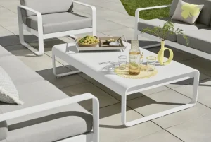 Fermob Terrassenmöbel^Bellevie Sessel, Kaktusgün – Flanellgrau