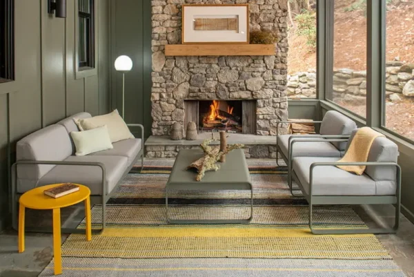 Fermob Terrassenmöbel^Bellevie 2-Sitzer-Sofa, Storm Grey – Flanellgrau