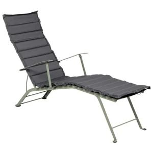 Fermob Outdoor-textilien^Bistro Metal Basics Chaiselongue-Sitzkissen, Midnight Grey