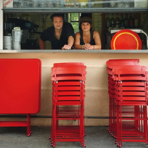 Fermob Terrassenmöbel^Bistro Metal Stuhl, baumwollweiß