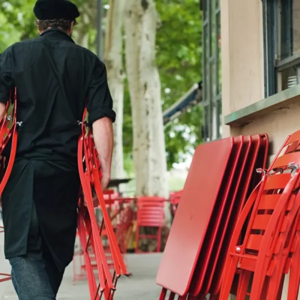 Fermob Terrassenmöbel^Bistro Metal Stuhl, zederngrün