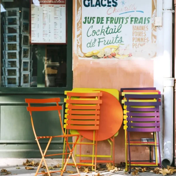 Fermob Terrassenmöbel^Bistro Metal Stuhl, baumwollweiß