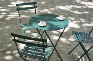 Fermob Terrassenmöbel^Bistro Metallstuhl, Opalgrün