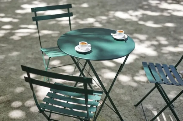 Fermob Terrassenmöbel^Bistro Metallstuhl, Opalgrün