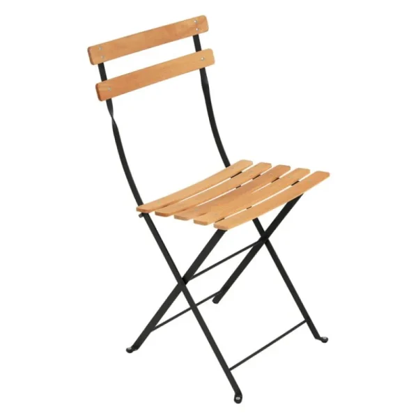 Fermob Terrassenmöbel^Bistro Naturel Stuhl, 2 Stück, Lakritz