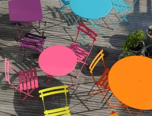 Fermob Terrassenmöbel^Bistro Tisch, 60 cm, chili