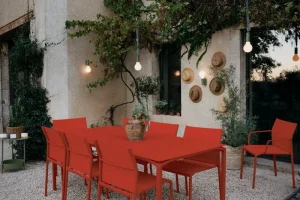 Fermob Terrassenmöbel^Calvi Tisch 195 x 95 cm, Ockerrot