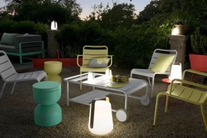 Fermob Terrassenmöbel^Luxembourg Sessel, niedrig, Lapilligrau