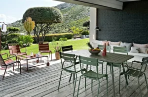 Fermob Terrassenmöbel^Luxembourg Sessel, niedrig, Acapulcoblau