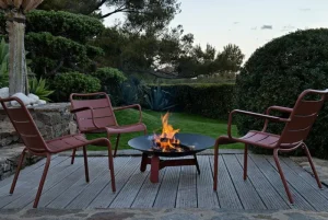 Fermob Terrassenmöbel^Luxembourg Sessel, niedrig, Lapilligrau