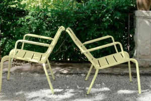 Fermob Terrassenmöbel^Luxembourg Sessel, niedrig, Lapilligrau
