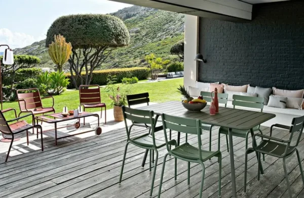 Fermob Terrassenmöbel^Luxembourg Stuhl, Acapulcoblau