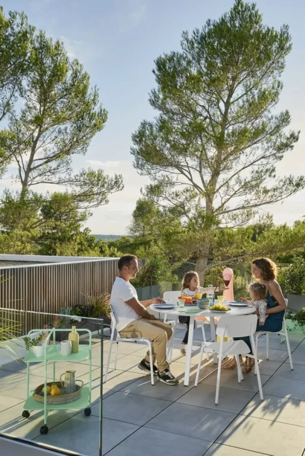 Fermob Terrassenmöbel^Studie Stuhl, Lakritzschwarz