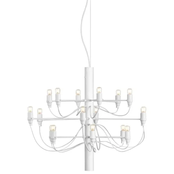 Pilke Lights Deckenleuchten-Flos 2097/18 Kronleuchter, Weiß