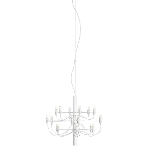 Pilke Lights Deckenleuchten-Flos 2097/18 Kronleuchter, Weiß