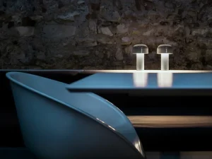 Marset Tischlampen | Tragbare Lampen-Flos Bellhop Tischleuchte, grau