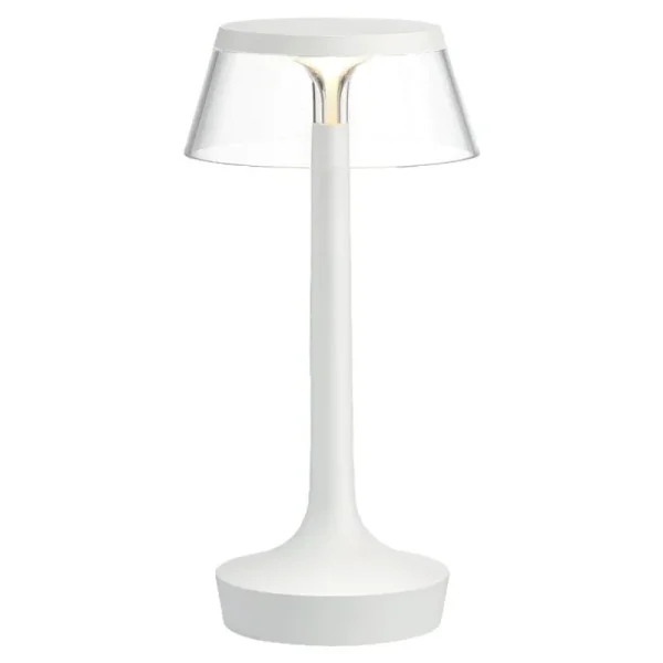 Flos Tischlampen | Tragbare Lampen-Bon Jour Unplugged Tischleuchte, Weiß - Klar
