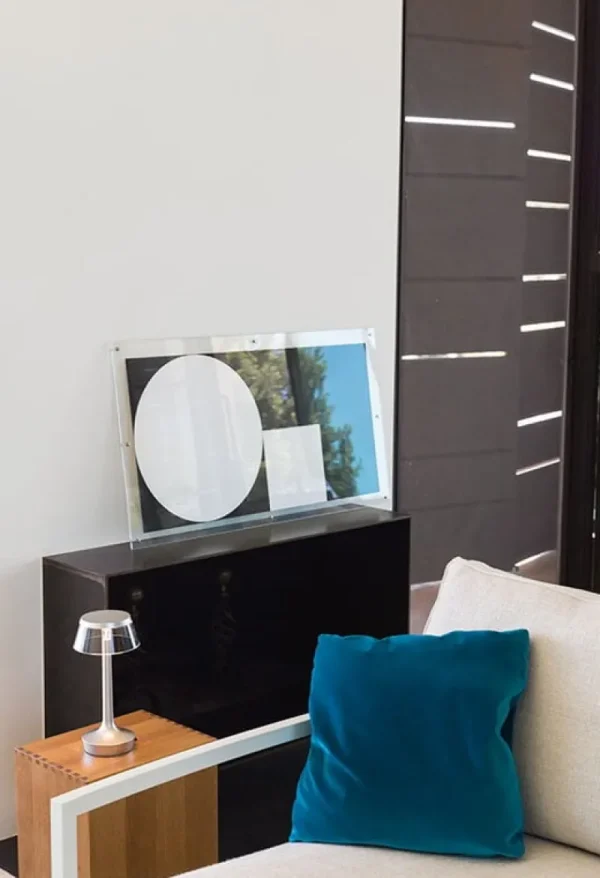 Flos Tischlampen | Tragbare Lampen-Bon Jour Unplugged Tischleuchte, Chrom Matt, Transparent
