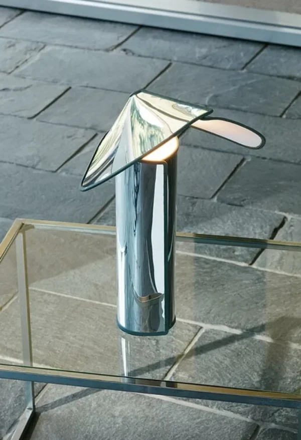 Flos Tischlampen-Chiara Tischleuchte, Aluminium – Anthrazit