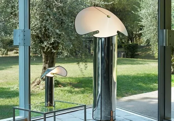 Flos Tischlampen-Chiara Tischleuchte, Aluminium – Anthrazit