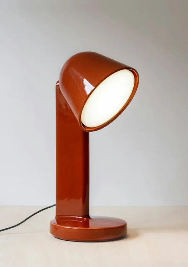 Vitra Tischlampen-Flos Céramique Down Tischleuchte, Rostrot