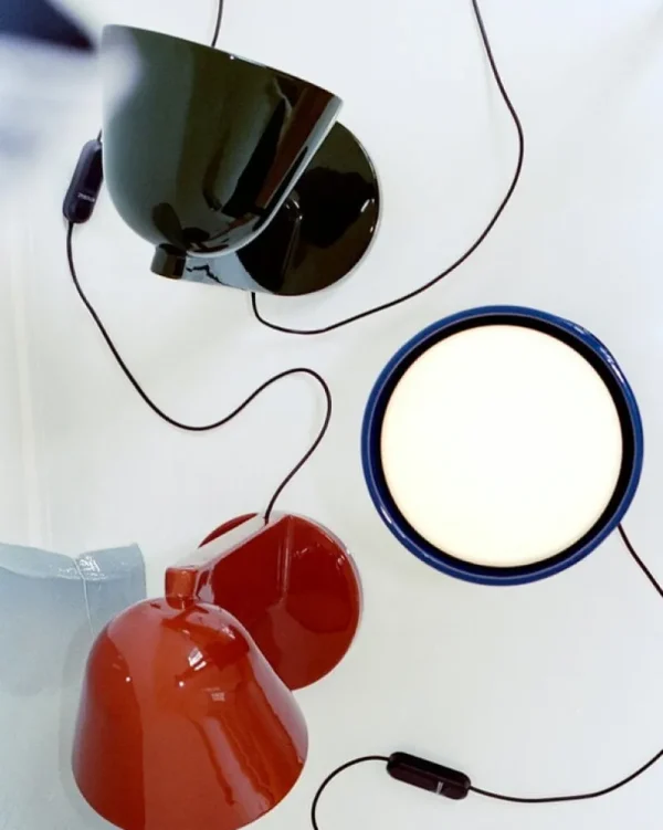 Vitra Tischlampen-Flos Céramique Down Tischleuchte, Rostrot