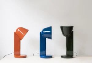 Vitra Tischlampen-Flos Céramique Down Tischleuchte, Rostrot