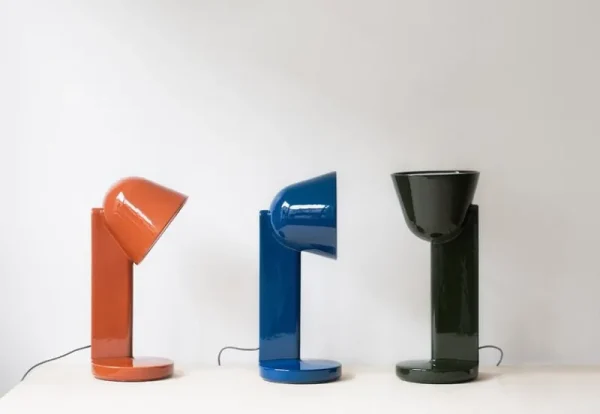 Vitra Tischlampen-Flos Céramique Down Tischleuchte, Rostrot