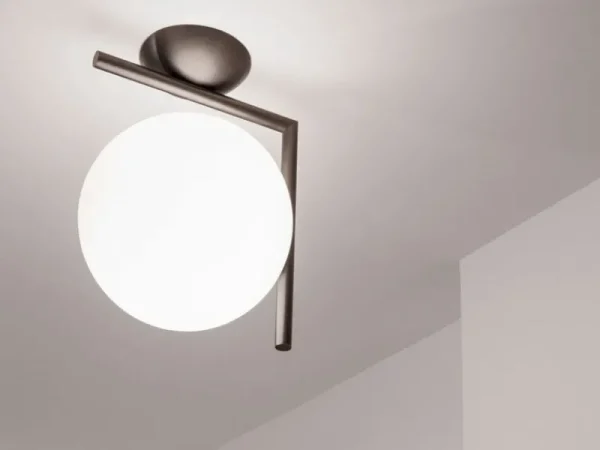 Flos Wandleuchten | Deckenleuchten-IC C/W2 Wand/Deckenleuchte, Messing