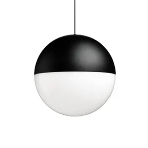 Flos Deckenleuchten-String Light Sphere Kopfleuchte, 12 m Kabel, Schwarz