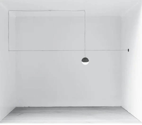 Flos Deckenleuchten-String Light Sphere Kopfleuchte, 12 m Kabel, Schwarz