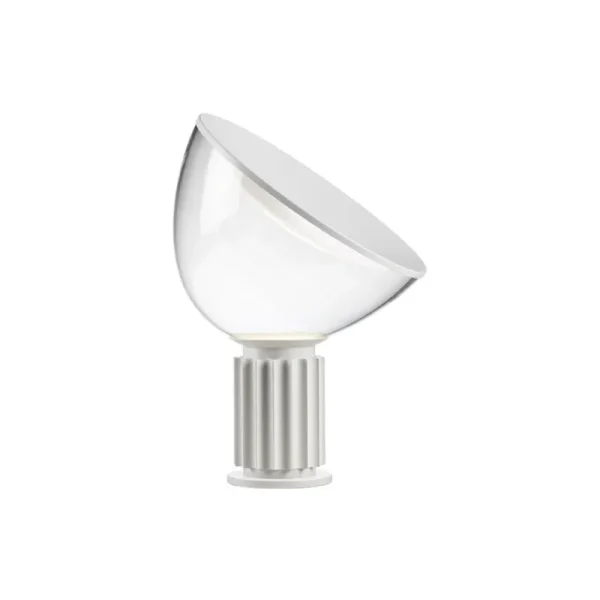Flos Tischlampen-Taccia Tischleuchte, klein, Mattweiß