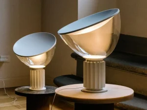 Flos Tischlampen-Taccia Tischleuchte, klein, Mattweiß