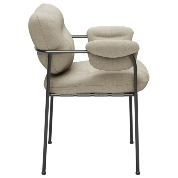 Carl Hansen & Su00f8n Sitzgelegenheiten-Fogia Bollo Stuhl, Lido 16 Beige - Schwarz