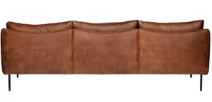 Fogia Sofas Und Liegen-Tiki 3-Sitzer-Sofa, schwarzer Stahl - Rangers-Vintageleder