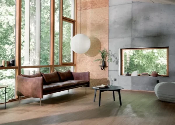 Fogia Sofas Und Liegen-Tiki 3-Sitzer-Sofa, schwarzer Stahl - Rangers-Vintageleder