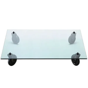 Hem Tische-FontanaArte Couchtisch Tavolo con Ruote, 140 x 70 x 25 cm