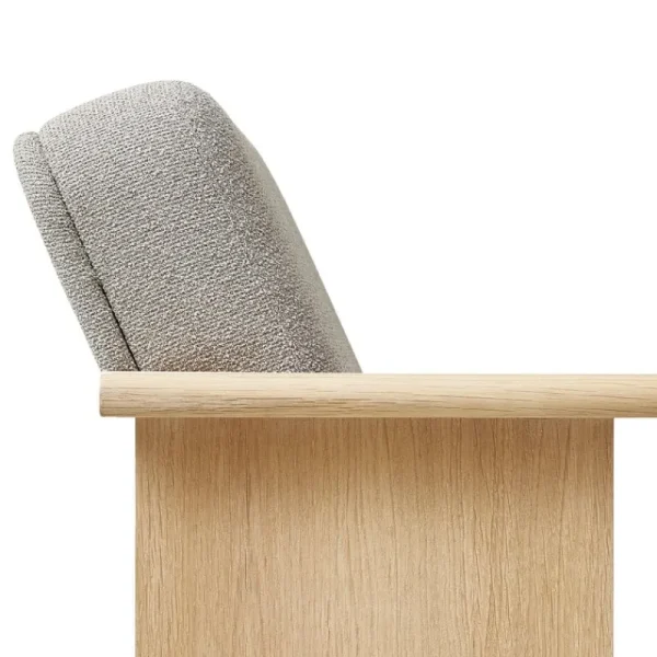 Fritz Hansen Sitzgelegenheiten-Form & Refine Block Loungesessel, Eiche weiß geölt - Gabriel Grain 61247