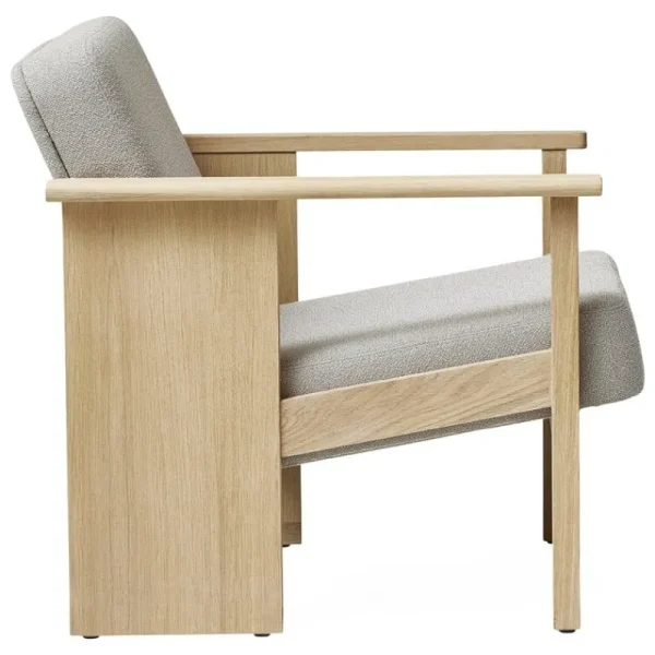 Fritz Hansen Sitzgelegenheiten-Form & Refine Block Loungesessel, Eiche weiß geölt - Gabriel Grain 61247