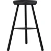 Muuto Sitzgelegenheiten-Form & Refine Shoemaker Chair No. 78 Barhocker, Buche schwarz