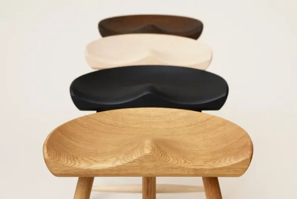 Muuto Sitzgelegenheiten-Form & Refine Shoemaker Chair No. 78 Barhocker, Buche schwarz