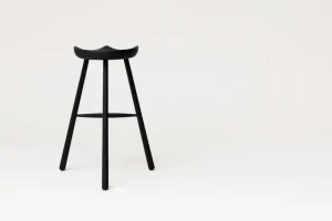 Muuto Sitzgelegenheiten-Form & Refine Shoemaker Chair No. 78 Barhocker, Buche schwarz